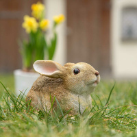 Kaninchen Dekofigur